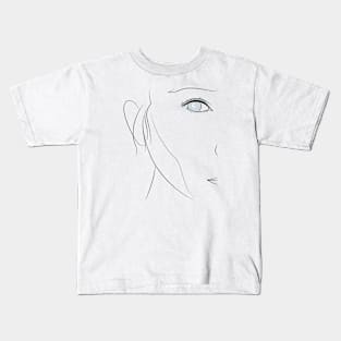 Minimalist girl Kids T-Shirt